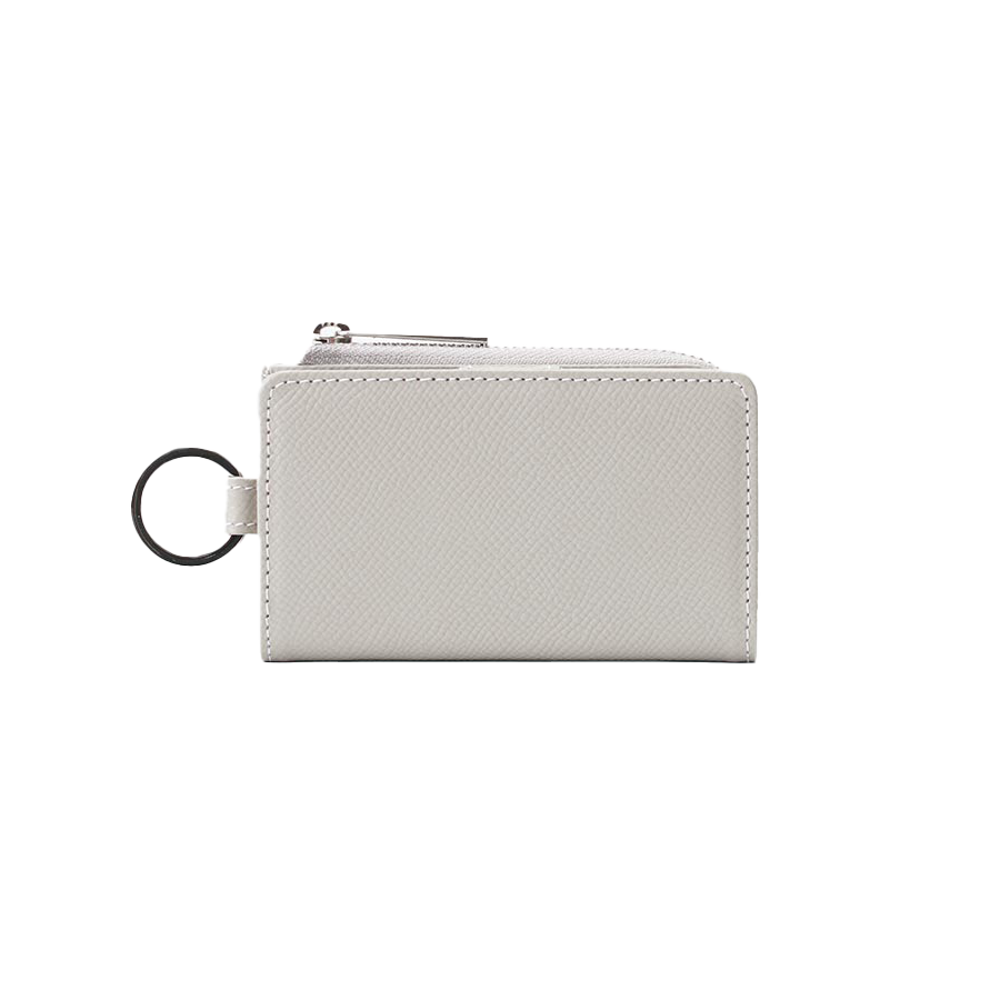 エンボス L字ファスナー小銭入れ付きキーケース