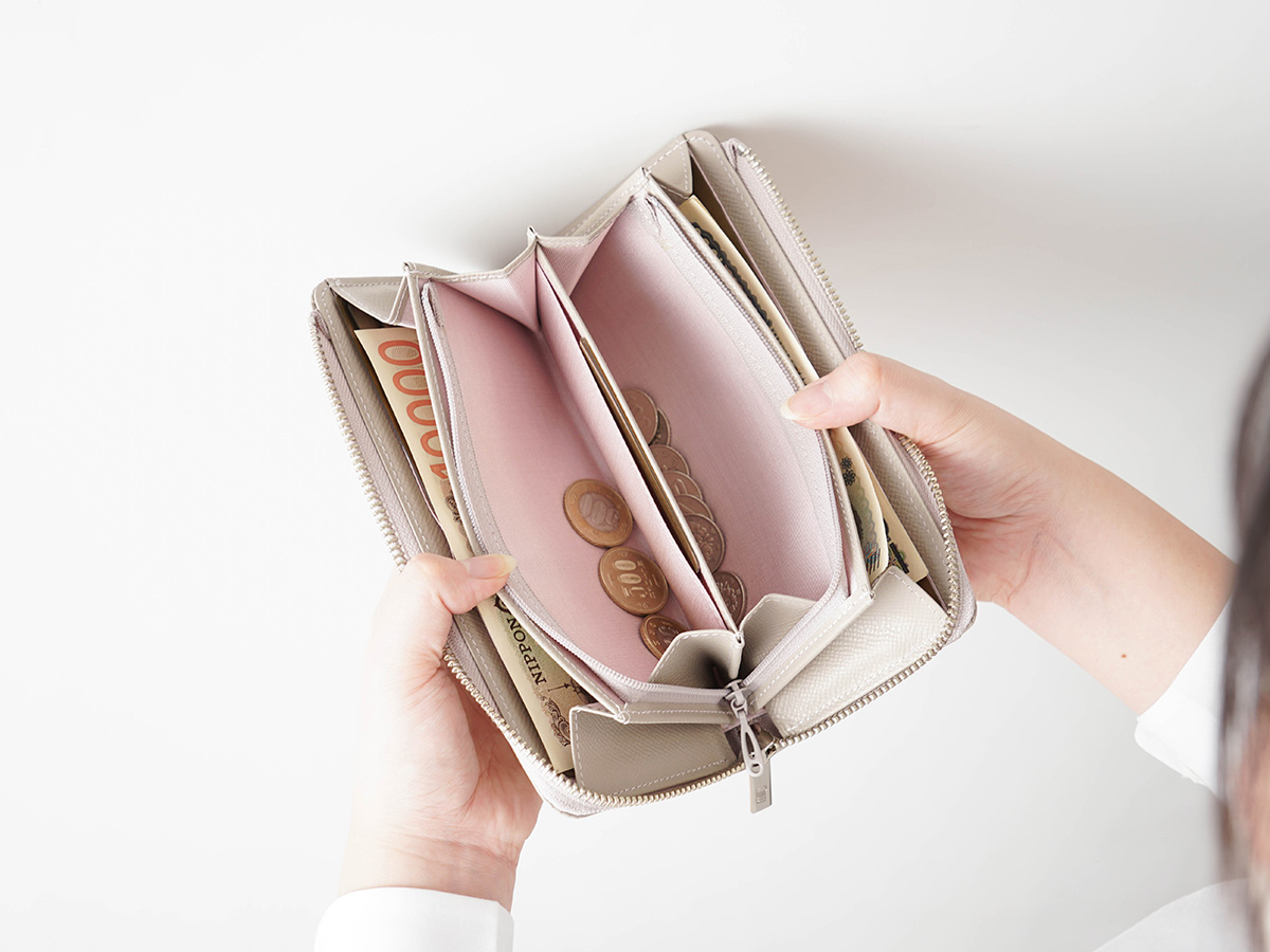 エンボス　L字ファスナー長財布_02