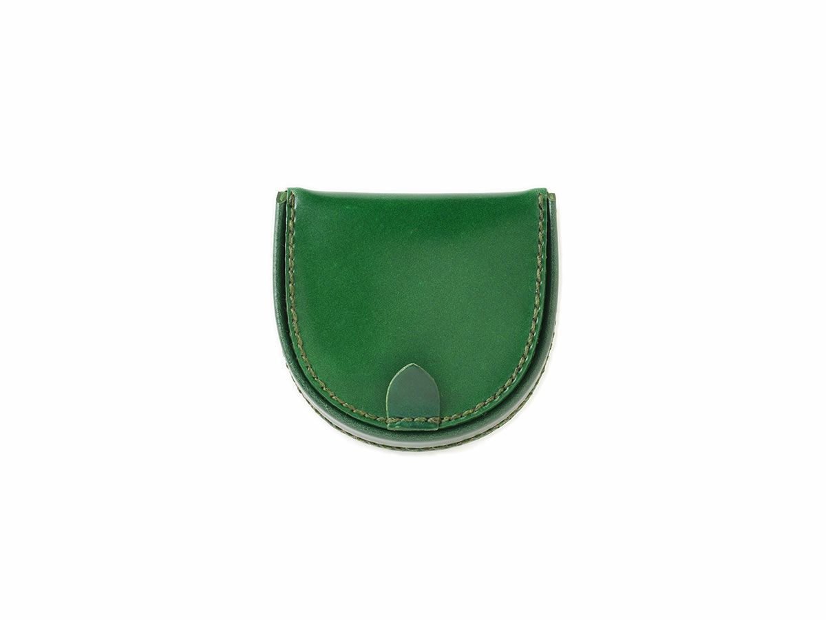 コードバン　馬蹄型小銭入れ グリーン
