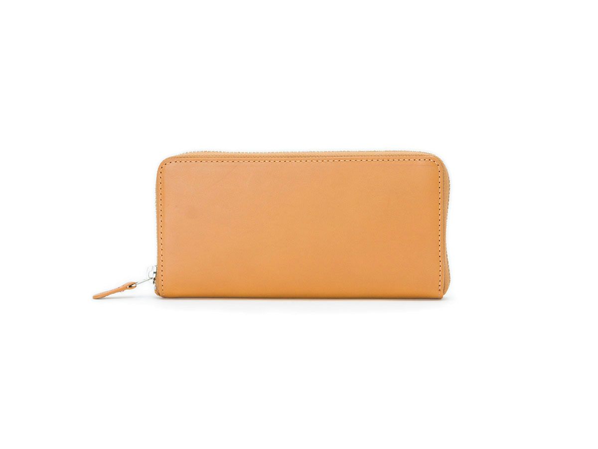 ペコスショルダー　ラウンドファスナー長財布 キャメル