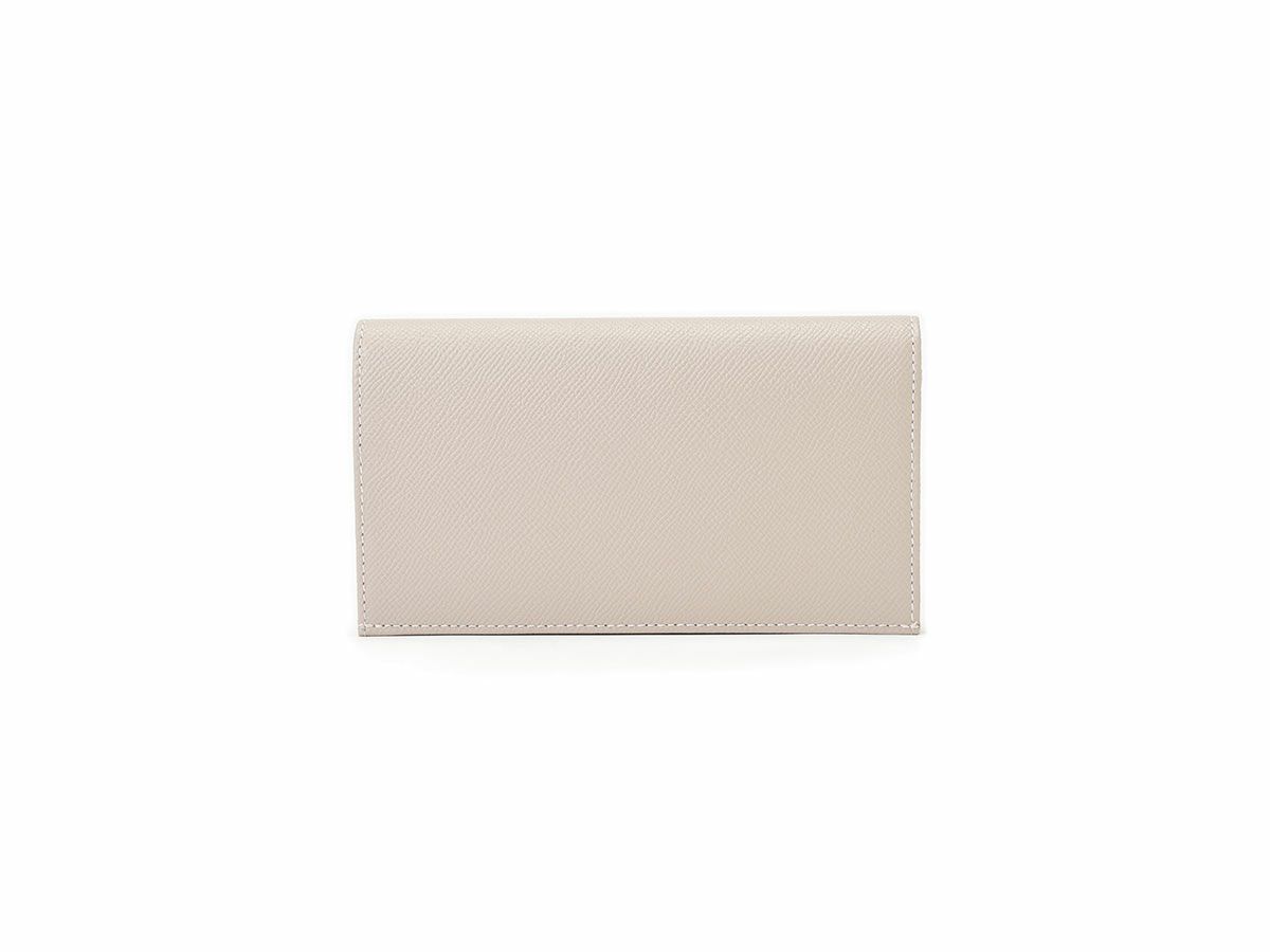 エンボス　カード収納長財布 グレージュ