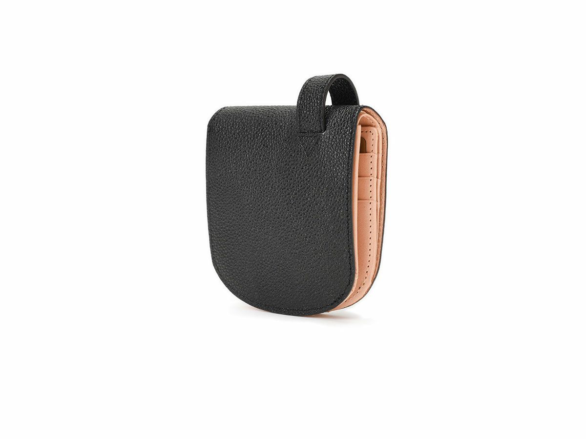 黒桟　漆　ヒップポケット革財布(小銭入れ付き) 