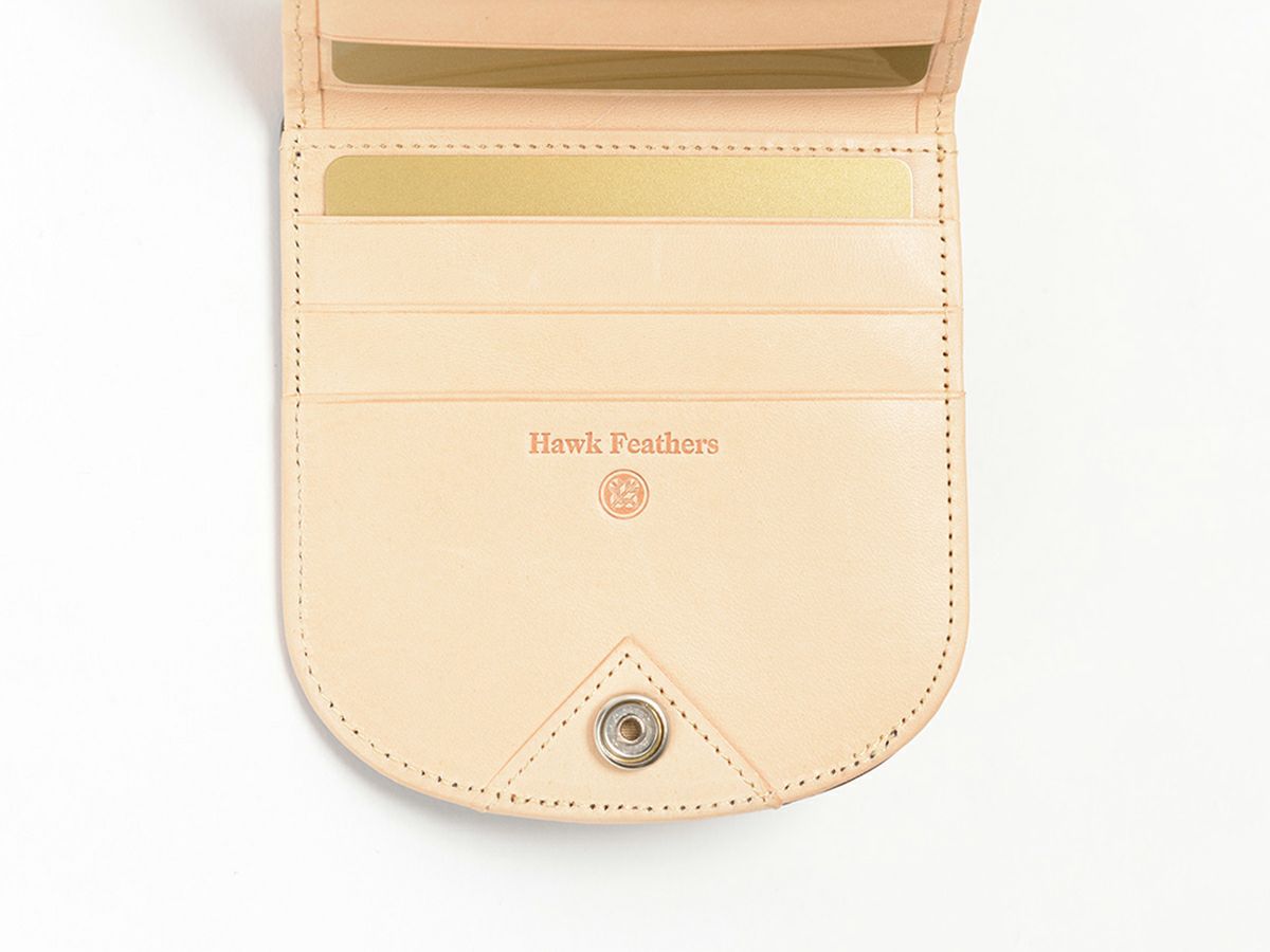 黒桟　漆　ヒップポケット革財布(小銭入れ付き) 