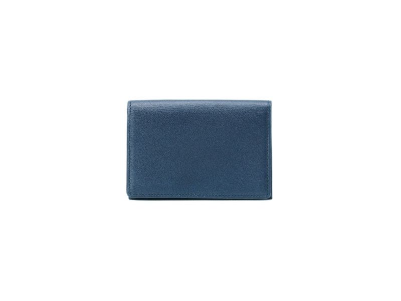カンガルー 風琴マチ名刺入れ ネイビー