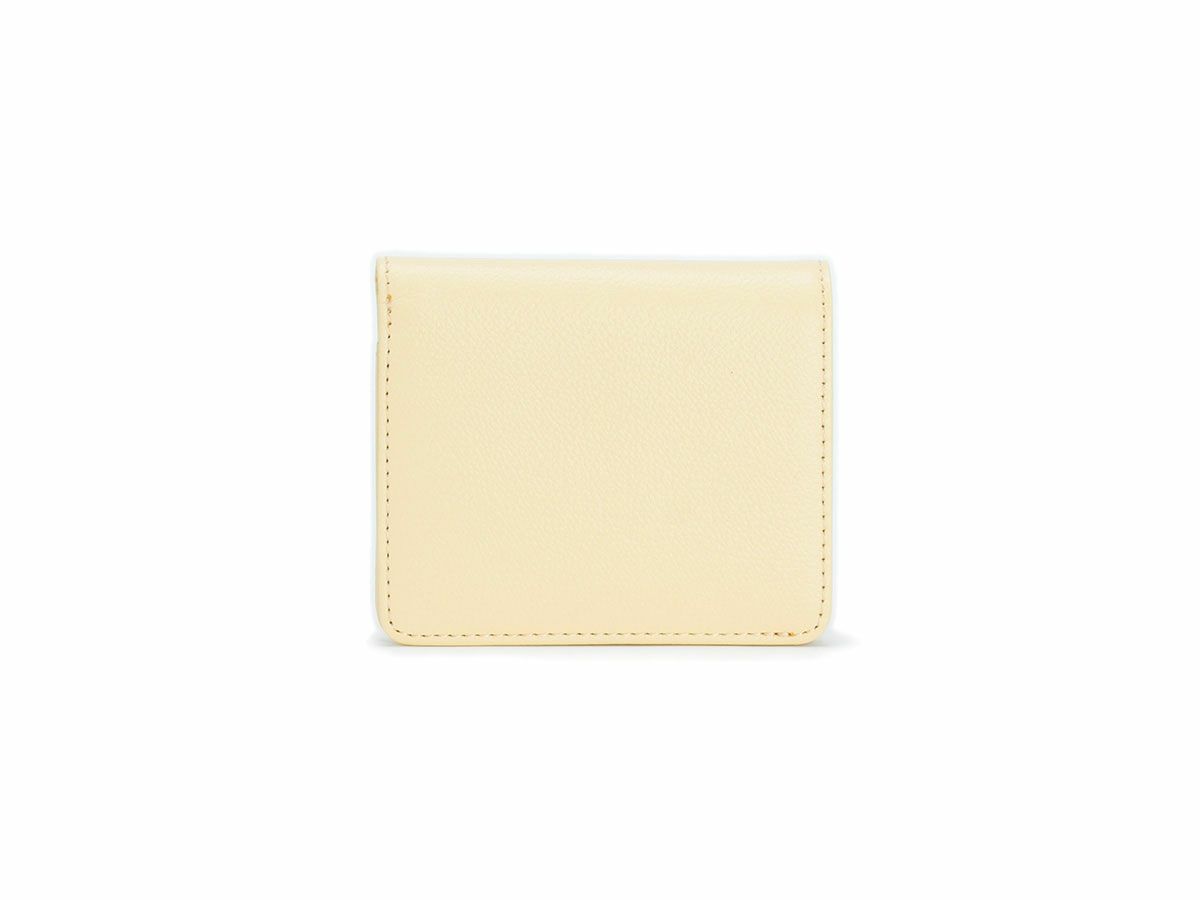 パーム 二つ折りミニ財布　イエロー