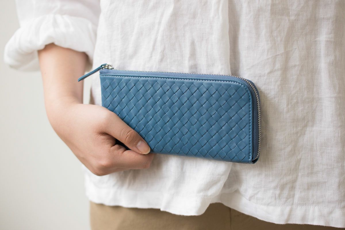 ソフトメッシュ L字ファスナー長財布