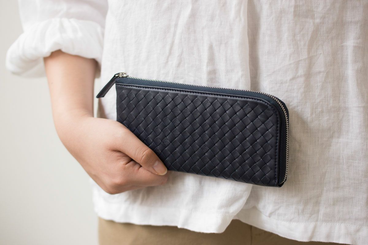 ソフトメッシュ L字ファスナー長財布