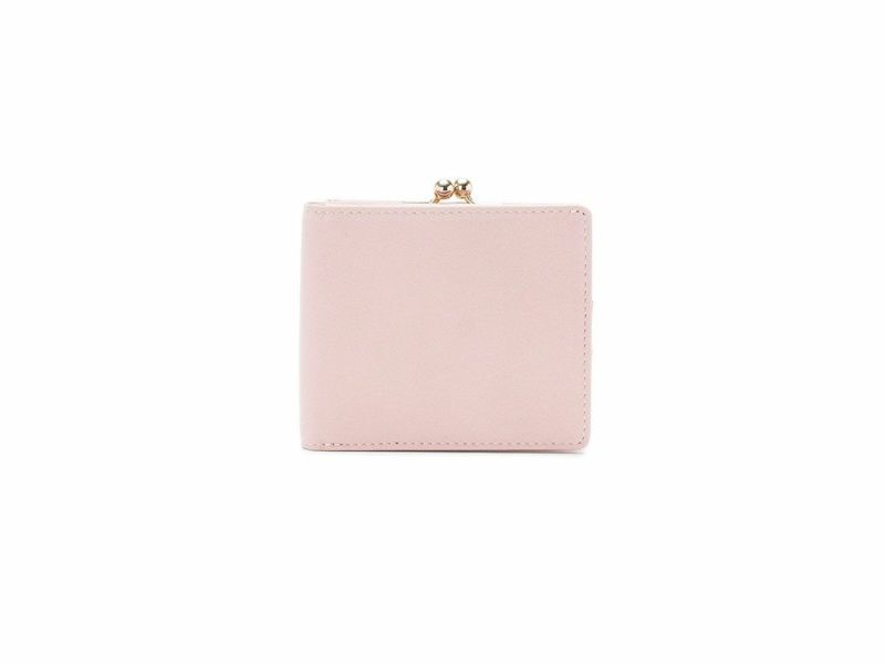 フェルモ　外がま口二つ折り財布｜ピンク