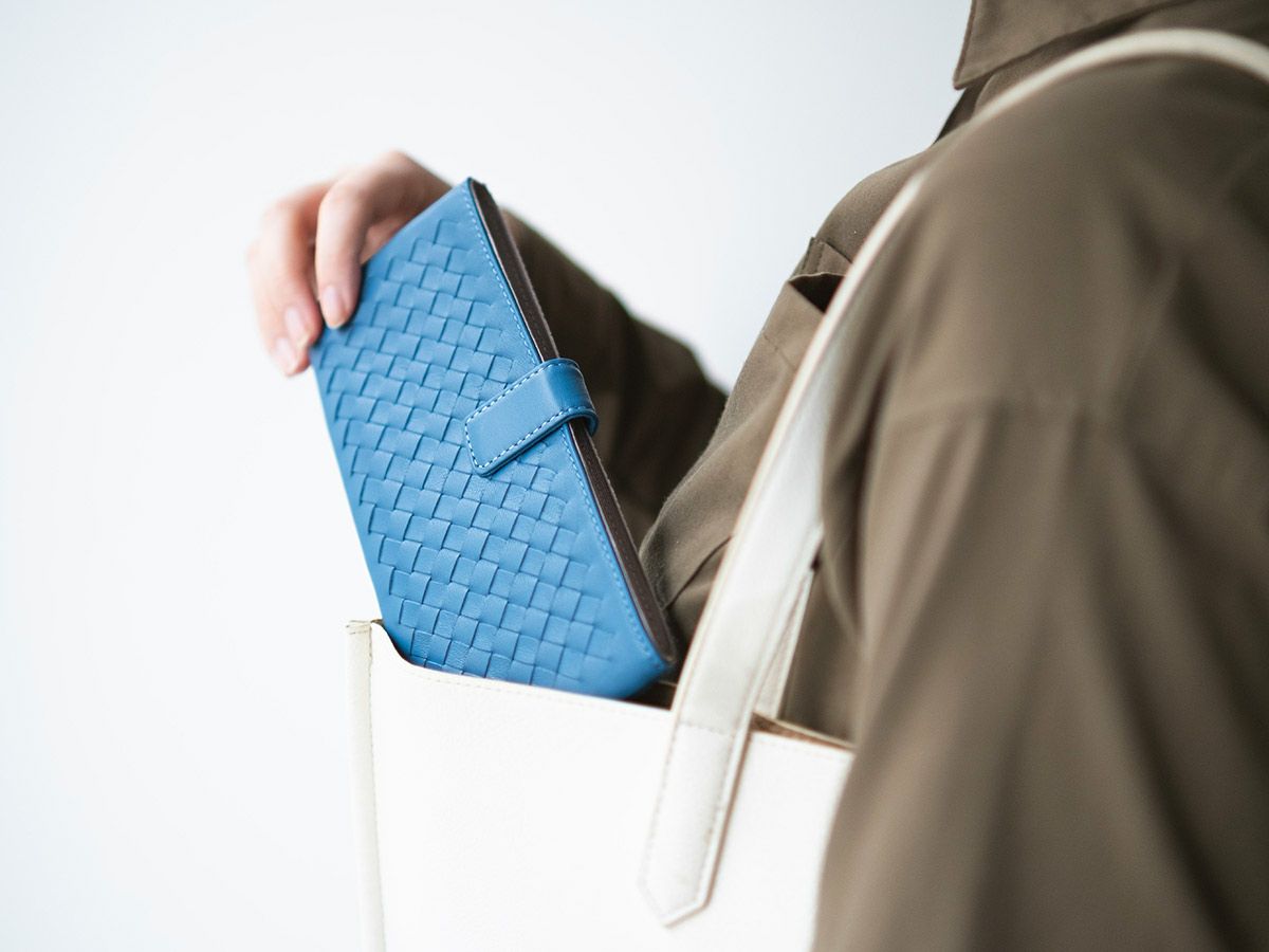 ソフトメッシュ　薄型長財布(小銭入れ付き)