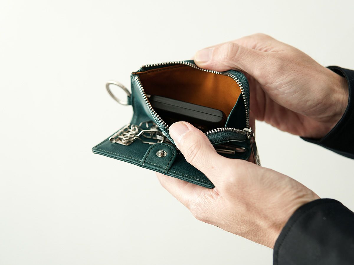 ヴァケッタルクス　L字ファスナー小銭入れ付きキーケース