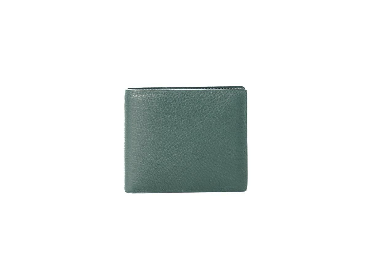 アニリンカーフ　純札入れ　カーキ