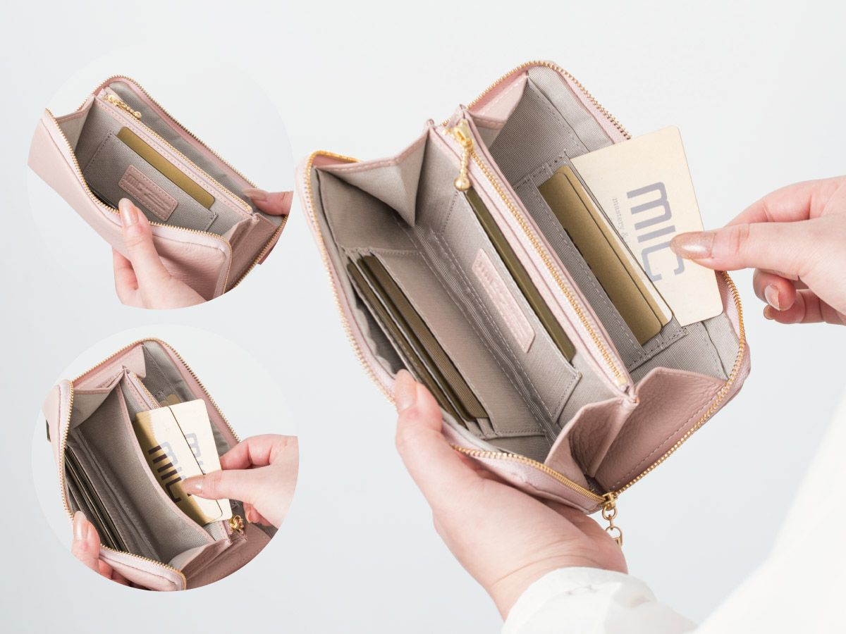 ラフィネ　コンパクトラウンドファスナー長財布｜