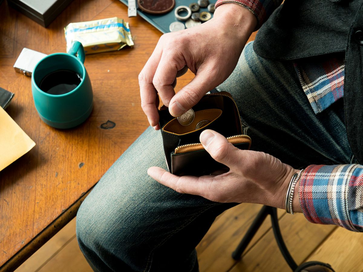クロムエクセル　ミニL字ファスナー財布