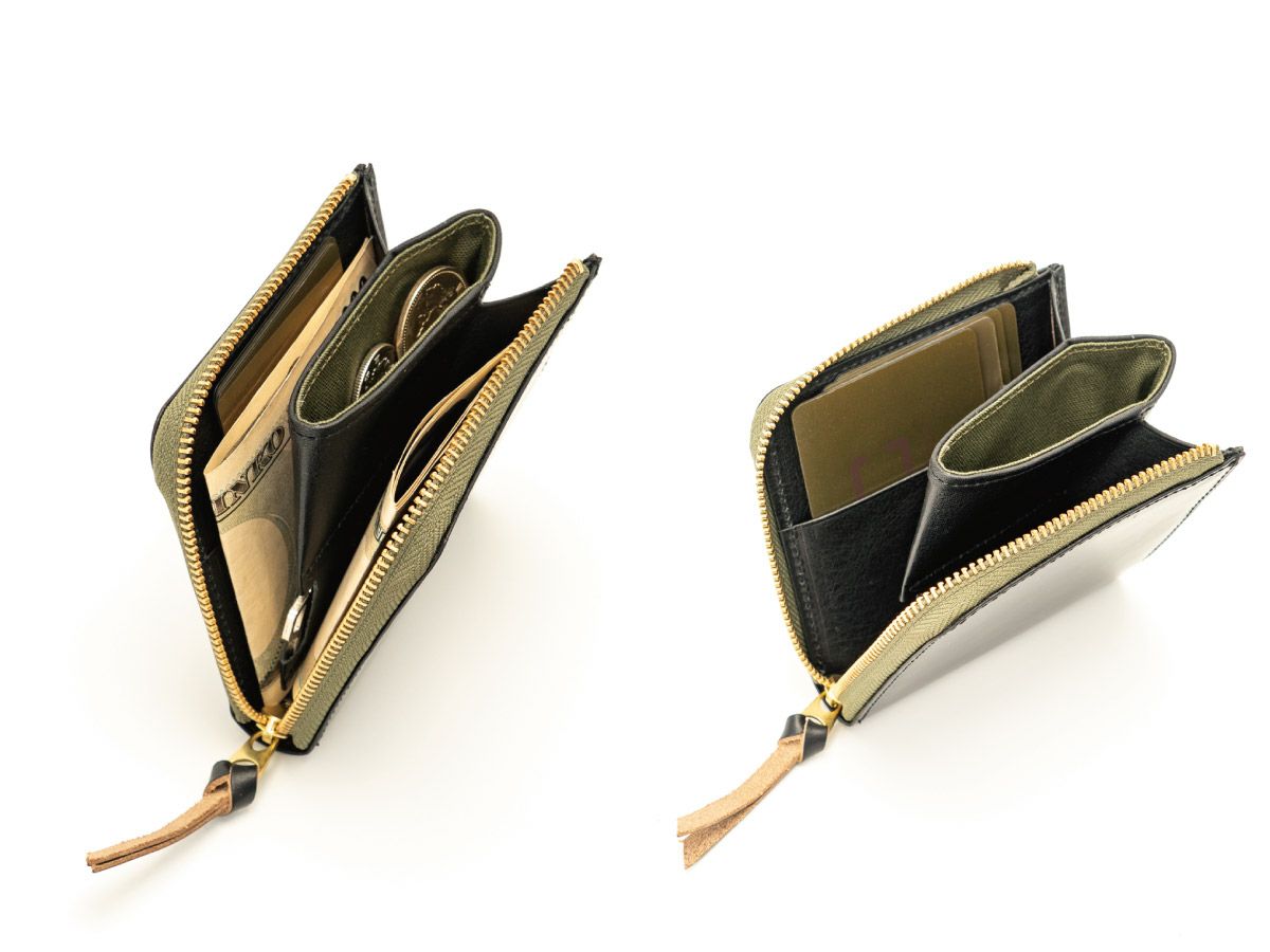 クロムエクセル　ミニL字ファスナー財布