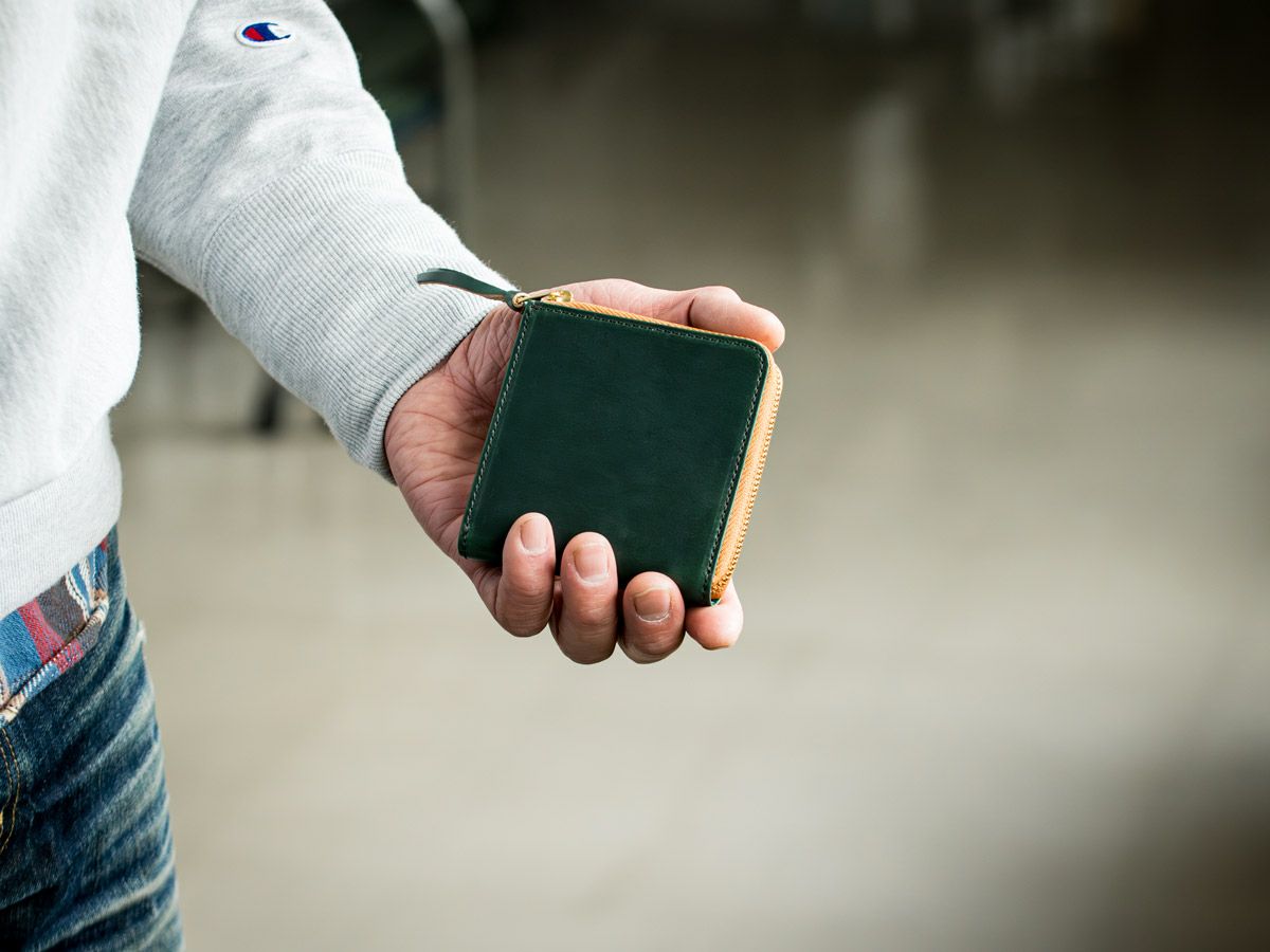 クロムエクセル　ミニL字ファスナー財布