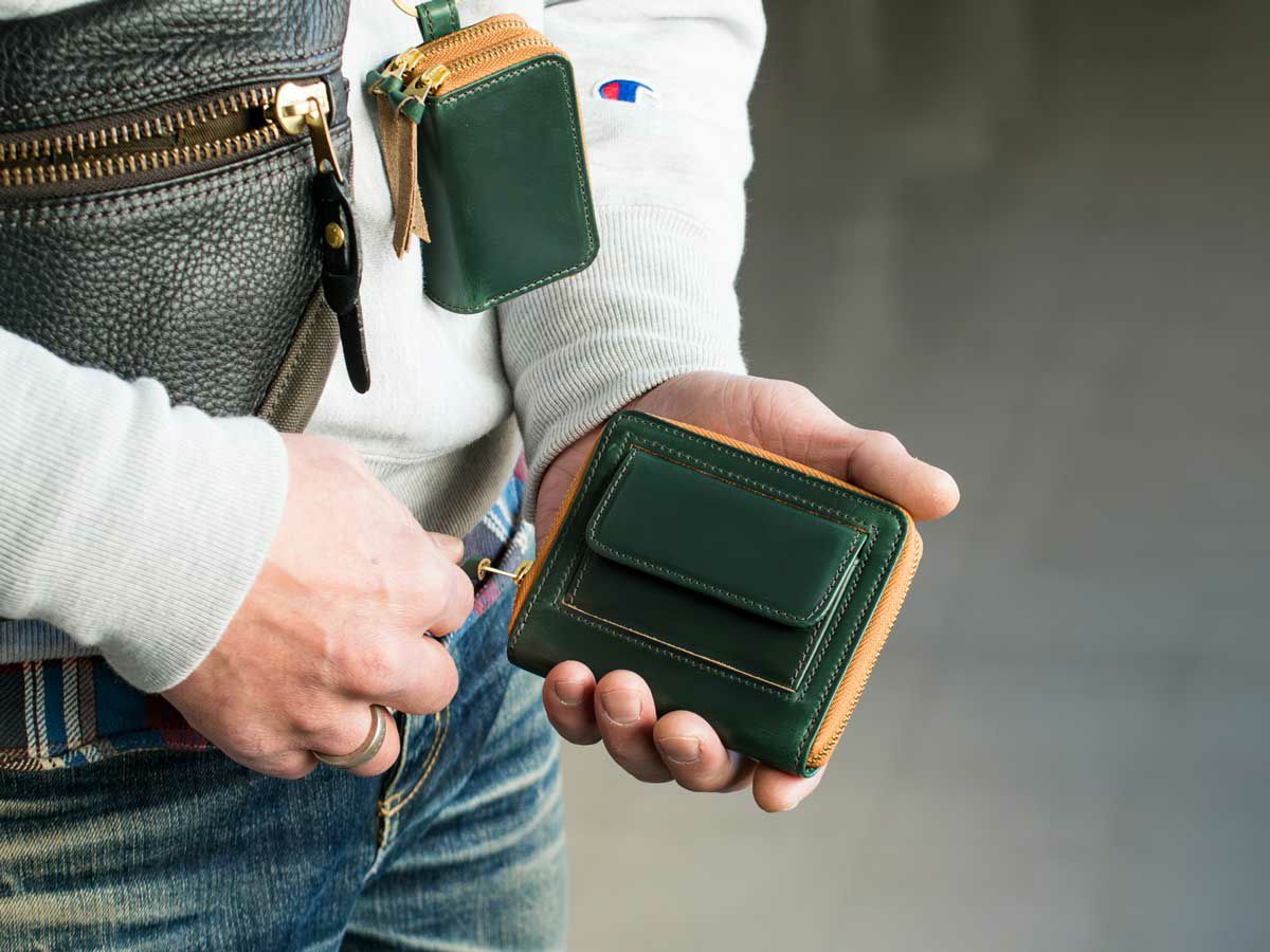 クロムエクセル　ラウンドファスナーキーウォレット