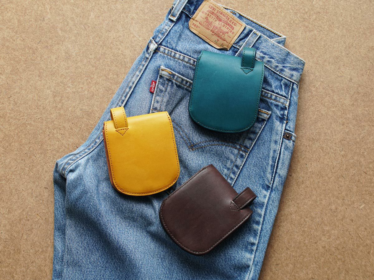 ペコスロウ ヒップポケット革財布(小銭入れ付き）