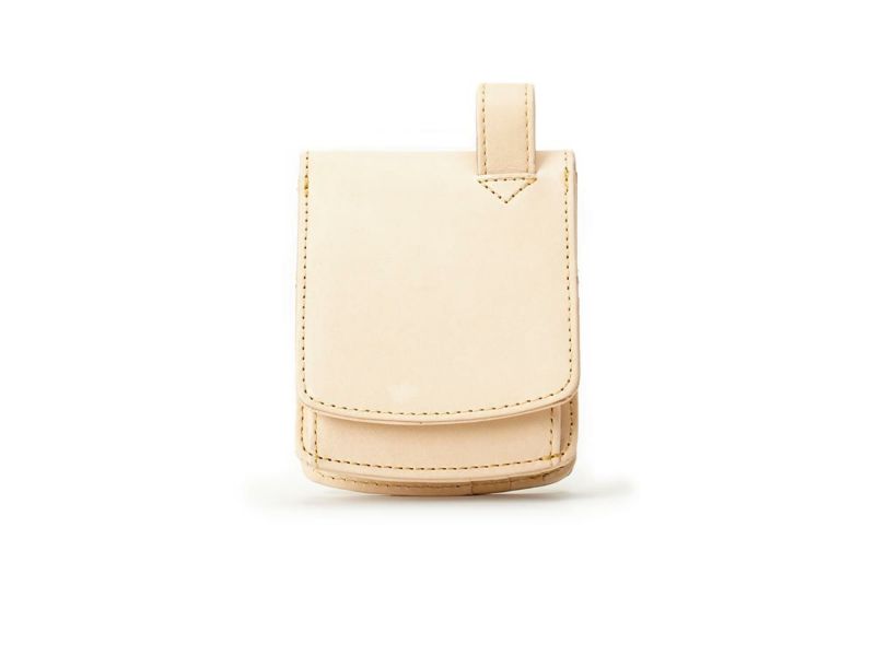 ナチュラルヌメ　外ボックス小銭入れヒップポケット革財布