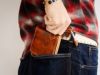 バグッダ　外ボックス小銭入れヒップポケット革財布