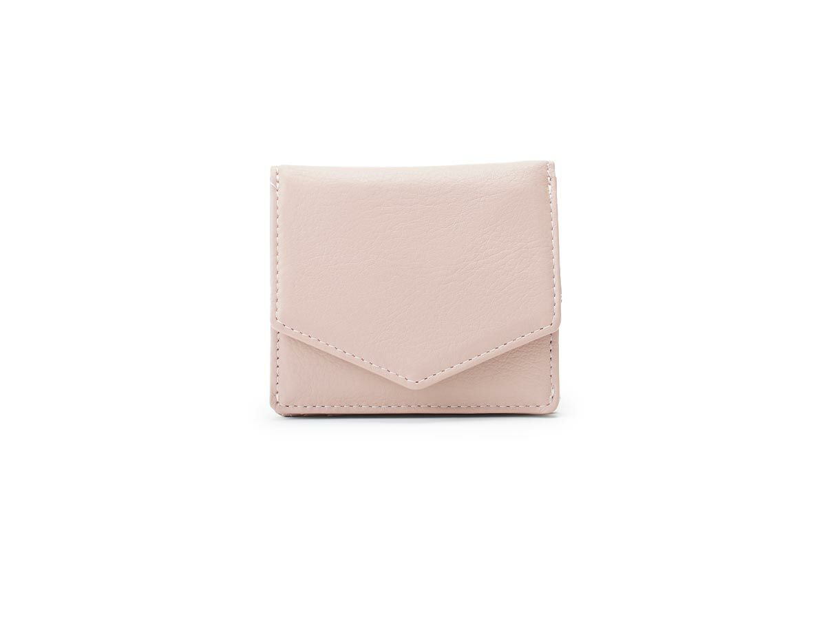 ラフィネ ボックス小銭入れ二つ折り財布｜ペールピンク