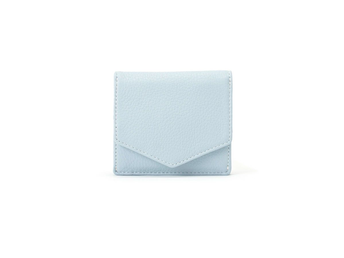 ラフィネ ボックス小銭入れ二つ折り財布｜ペールブルー