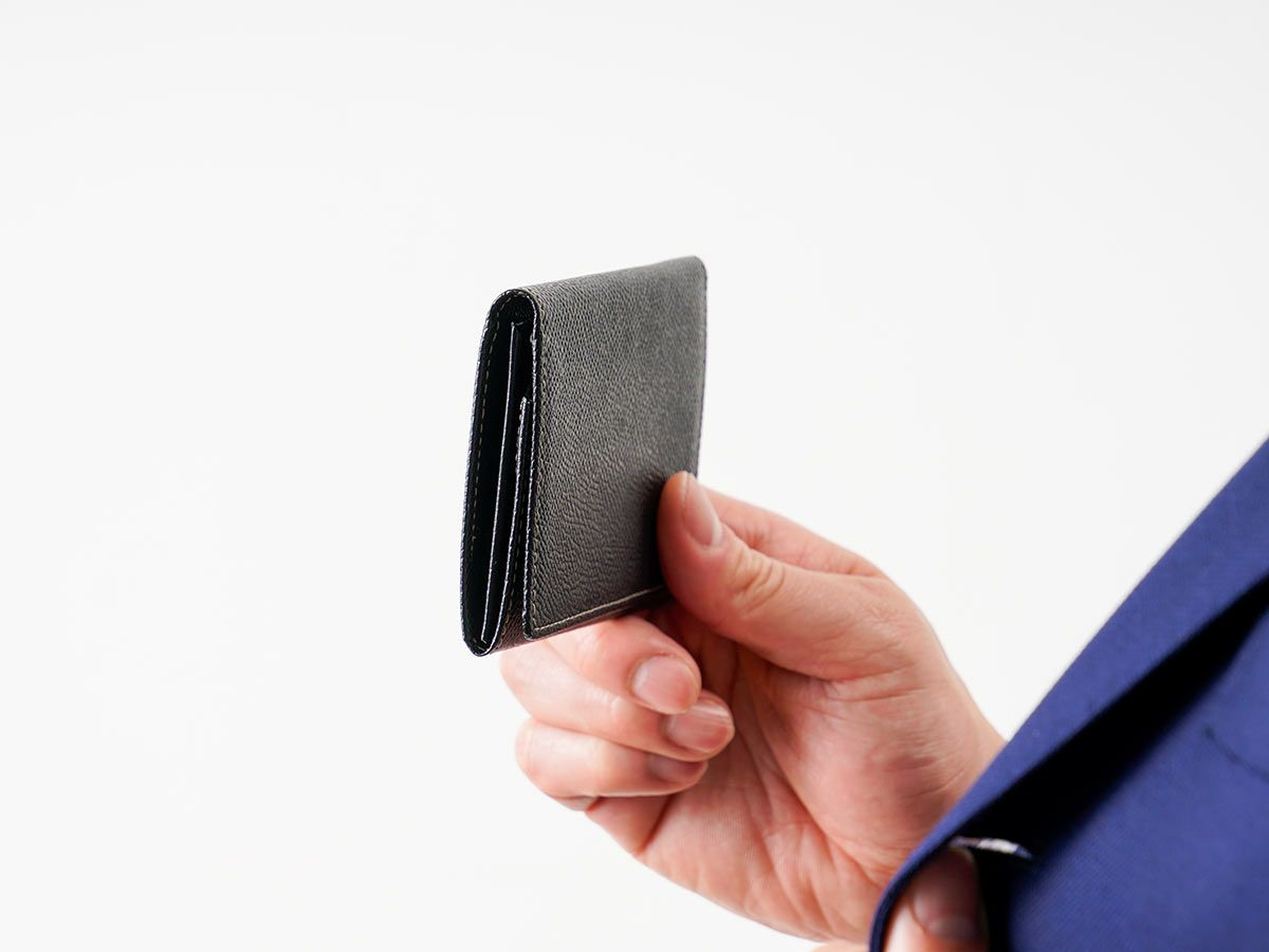 エンボス　風琴マチ名刺入れ