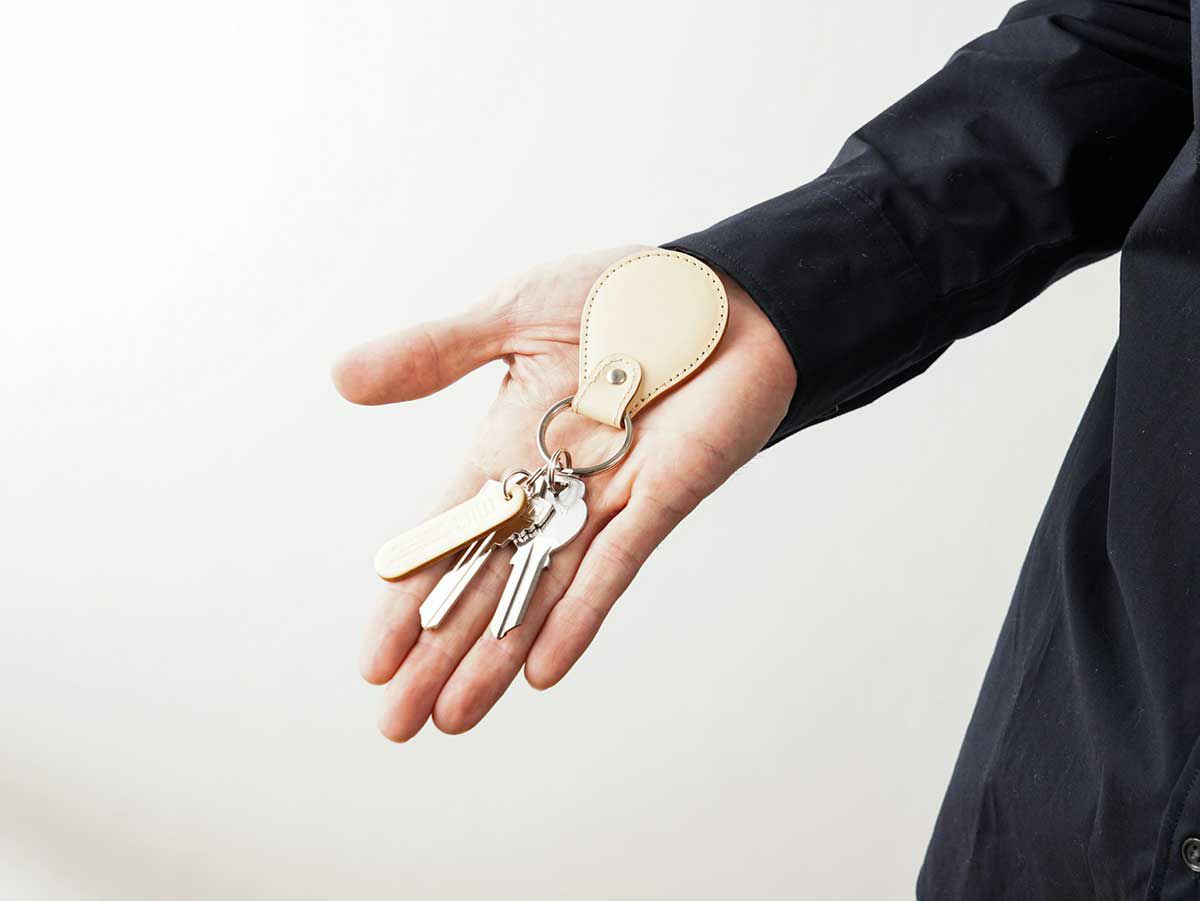 ナチュラルヌメ　マグネットキーホルダー