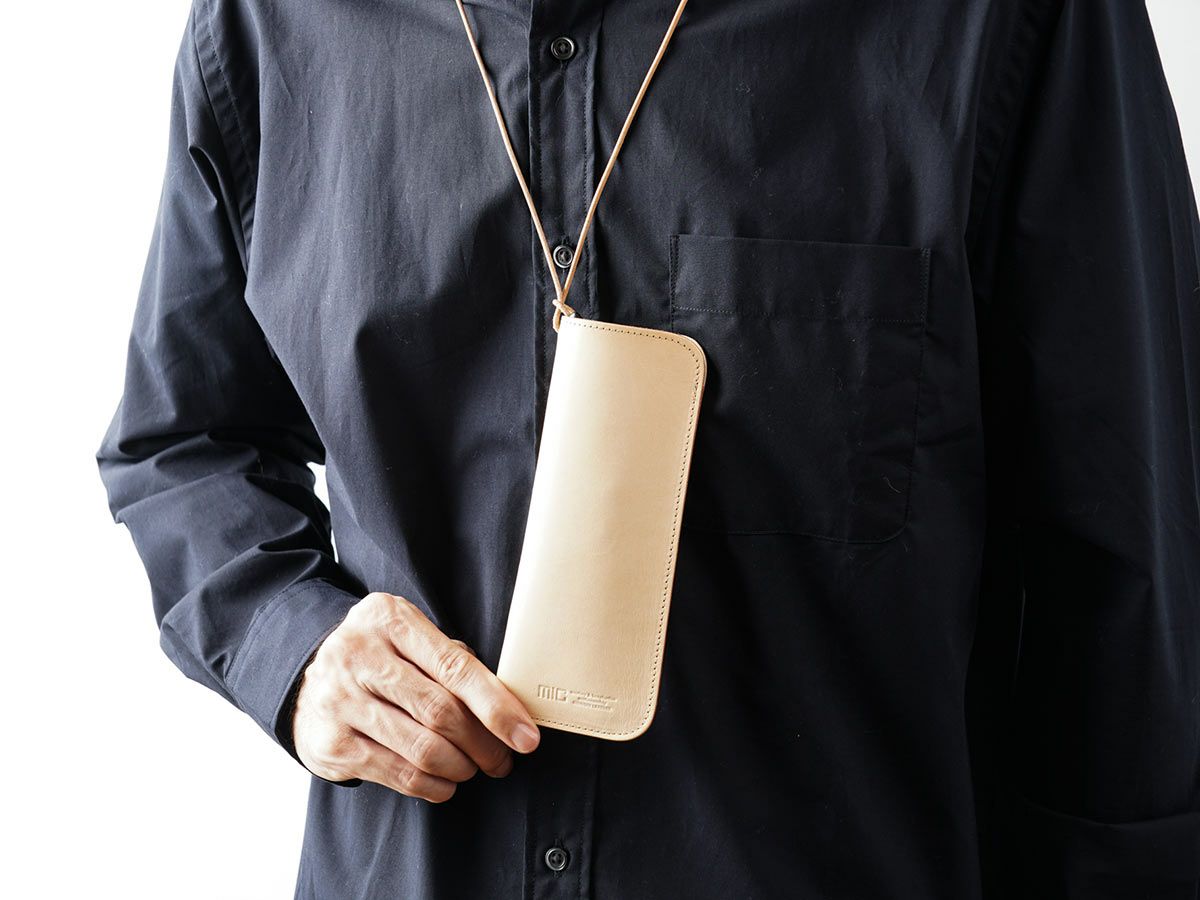 ナチュラルヌメ　メガネケース