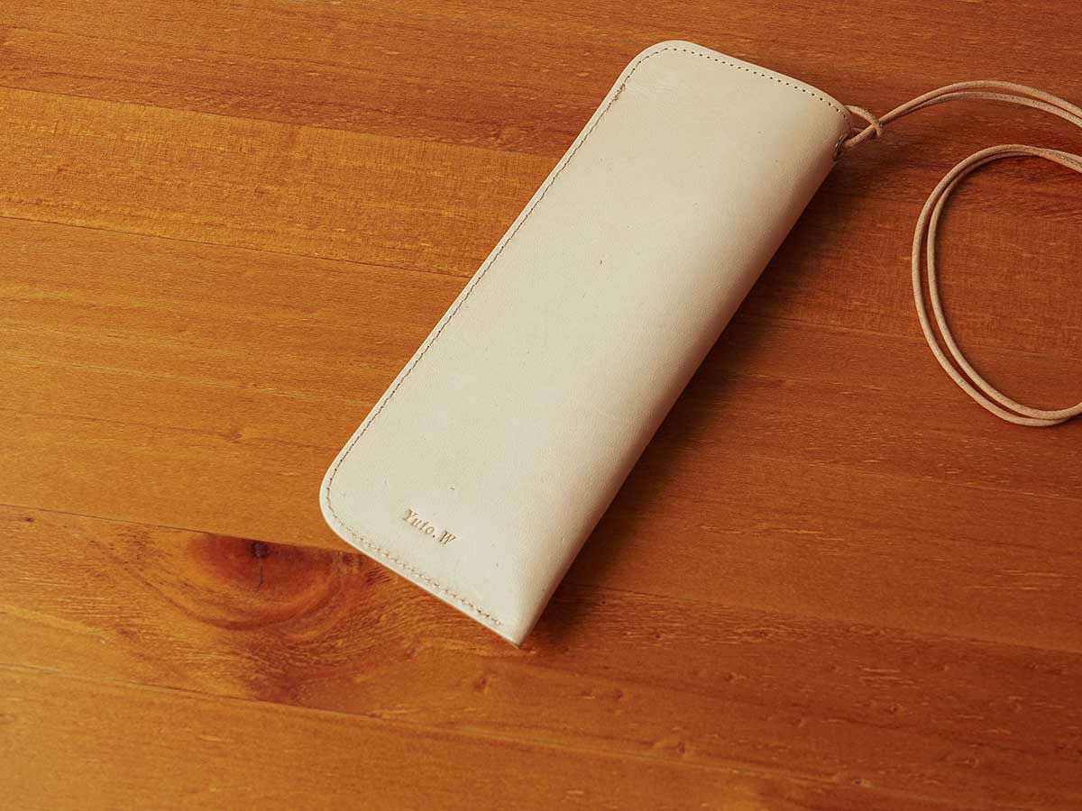 ナチュラルヌメ　メガネケース